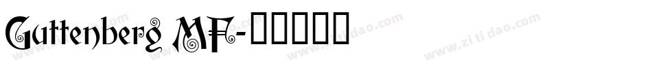 Guttenberg MF字体转换